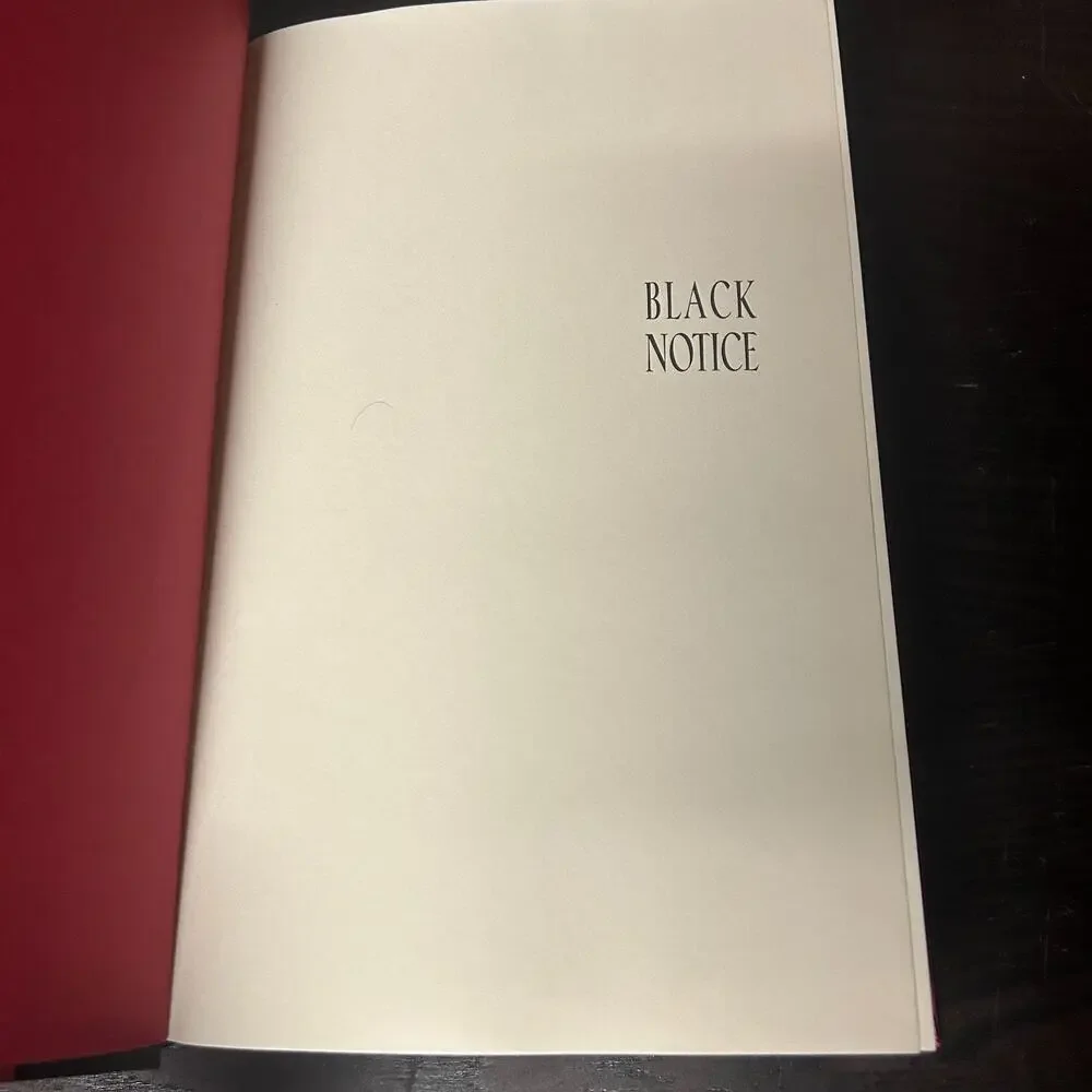 Unbranded black notice